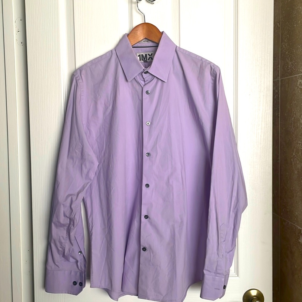1MX Express, lavender dress shirt